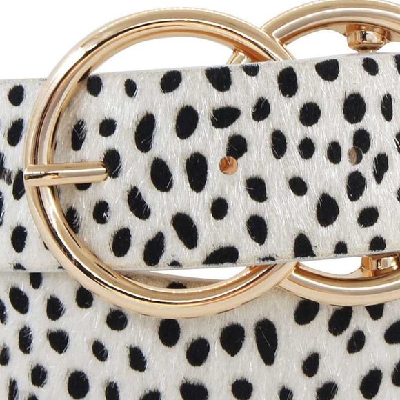 Trendy Leopard Fur Fashion Belt - Picture 2 of 2